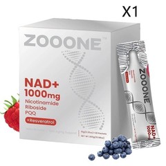 NEW ZOOONE NR1000 NAD+ Berry Flavor Drink Mix – 30 Packets Lutein – Healthy Skin