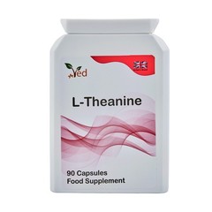 VED L-Theanine Capsule, Green Tea Leaf Extract, 90 Vegan Capsules, 2 Cap/Day