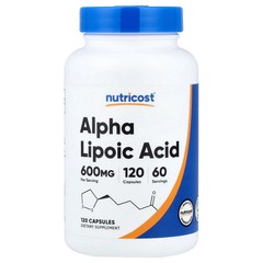2 X Nutricost, Alpha Lipoic Acid, 120 Capsules (300 mg per Capsule)