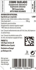 Solgar Chelated Copper Tablets, 100 Count