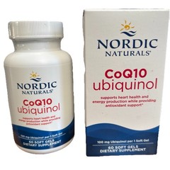 Nordic Naturals CoQ10 Ubiquinol – Coenzyme Q10, Increases Energy, 60 Ct
