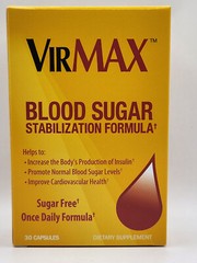 VirMax Blood Sugar Stabilization Formula Cardiovascular Supplement 30CT EXP7/25