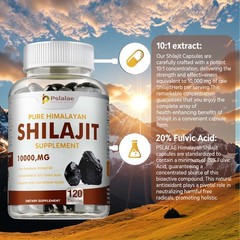 Pure Himalayan Shilajit 10000mg – Fulvic Acid – Stamina, Strength, Performance