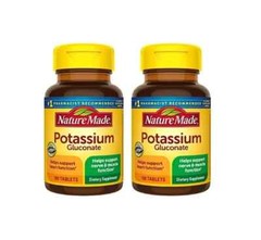 Nature Made Potassium Gluconate 550mg Dietary Supplement Heart Health Supplement