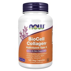 NOW FOODS BioCell Collagen Hydrolyzed Type II 120 Veg Capsules