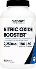 Nutricost Nitric Oxide Booster 2250mg, 180 Capsules