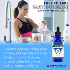 Liquid Magnesium – Easy Liquid Drops – 4oz – 120 Servings – Magnesium Citrate