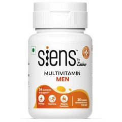 Siens By Dabur Multivitamin for Men 30 Tablets 34 Nutrients for Health Energy