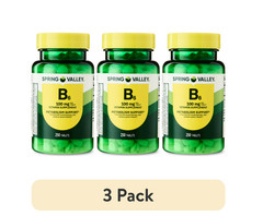 Spring Valley Vitamin B6 Supplement, 100 mg, 250 Count, 3PK