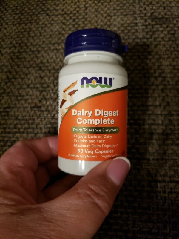 NOW FOODS Dairy Digest Complete 90 Veg Capsules Exp 08/27