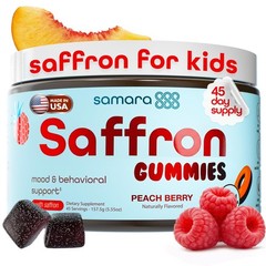 Samara 888 Saffron Gummies Kids Mood Temper Lavender Chamomile Passionflower Veg