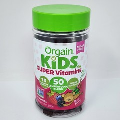 Orgain Kids Super Vitamins Multivitamin Gummies Sugar Free, 60 Gummies Exp 07/26