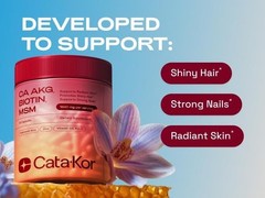 Cata-Kor Skin Hair Nails Beauty Complex Capsules Ca AKG MSM Hyaluronic Acid
