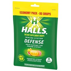 HALLS Defense Assorted Citrus Vitamin C Drops 960 Count Immunity Support 12-Pack