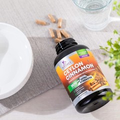 Organic Ceylon Cinnamon 1800mg Certified Supplement Capsules