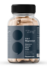 Paused ZING Magnesium 3 In 1 Complex 225 mg 60 Capsules
