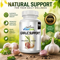 Garlic formula extract 5000 aged 100 soft gels capsules pills soft made in Usa