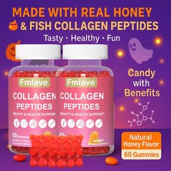 (2 Pack) Collagen Gummies for Hair Skin and Nail, Premium Collagen Supplement