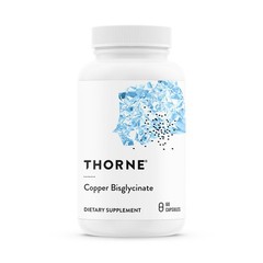 THORNE Copper Bisglycinate Supplement Bone Heart Nerve Skin Health 60 Capsules