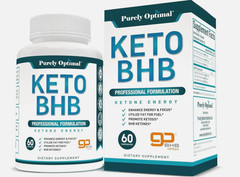 Lot 3 X Purely Optimal Keto BHB Advanced Formulation Ketone Energy 60 Ct