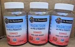 3 Magnesium Gummies with Pre & Probiotics Garden Of Life Lot Of 3