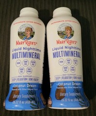 (2) Mary Ruth’s Liquid Nighttime Multimineral Coconut Dream 15.22oz ~EXP: 12/26