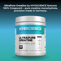 MYOXCIENCE Creapure® Creatine 5g German Creatine Monohydrate – 90 Servings