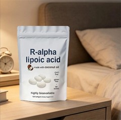 R-alpha Lipoic Acid 600mg With Coconut Oil, 120 Softgels, Antioxidant Support