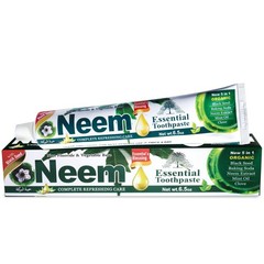 Neem Essential Toothpaste New 5 in 1 100% Fluoride Free 6.5 Ounce (Pack of 1)