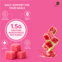 Create Creatine Monohydrate Gummies For men & women, boost focus, strength