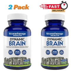 set of 2 Stonehenge Dynamic Brain w/ BacoMind – Memory & Focus Support 60 Caps