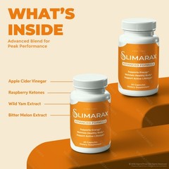 Slimarax Capsules – Energy & Weight Management Support Supplement – 3 Pack