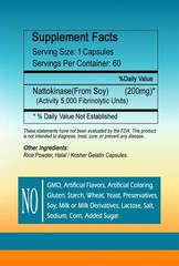 Nattokinase 5,000FU Capsules 200mg Per Serving – Fresh Stock ”