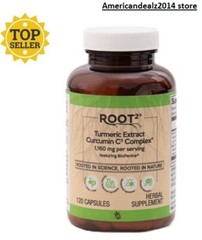 ROOT2 Turmeric Ext Curcumin C3 Complex Featuring BioPerine — 1160 mg 120 Caps