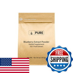 Pure Original Ingredients Blueberry Extract Powder 1 Lb Pure Herbal Supplement