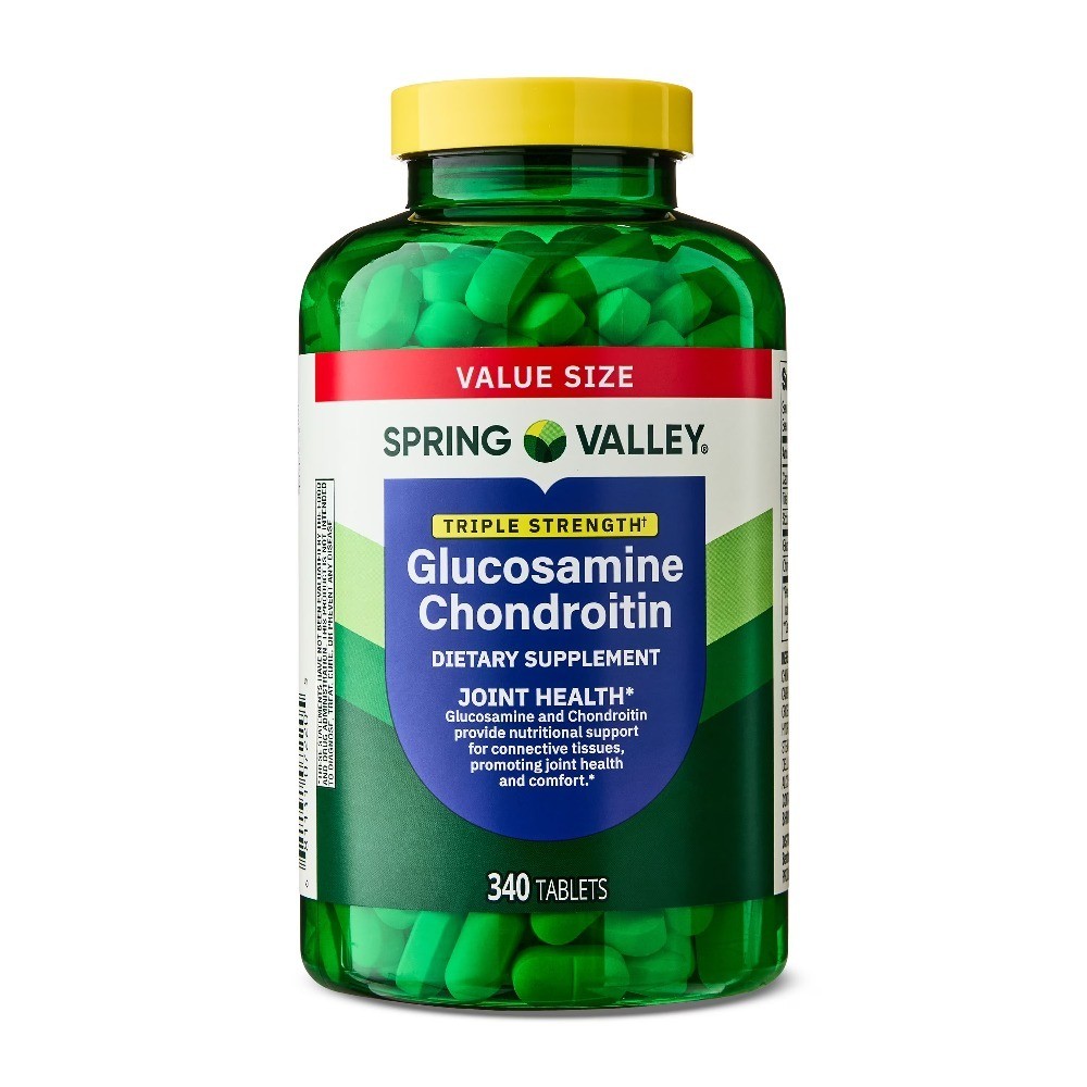 Triple Strength Glucosamine Chondroitin Tablets Dietary Supplement 340 Count