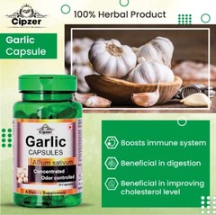 Cipzer Garlic 30 Capsules | Balance Cholesterol, Support Heart & Blood Pressure