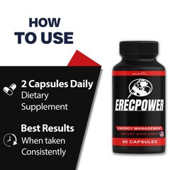 Erecpower Energy Management Multi-Vitamin Health Supplement (120 Capsule) 2-Pack