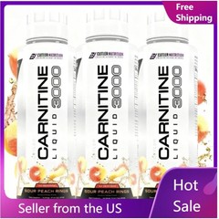 3pcs 3000mg Nutrition Liquid Carnitine Cutler Energy Metabolism Peach Flavor