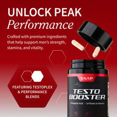 SNAP Nitric Oxide Booster Prostate Health Testosterone Booster BIG BOY Bundle
