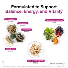 Hormone Balance & Libido Support for Women | Energy Booster, Mood Enhancer, 60 C