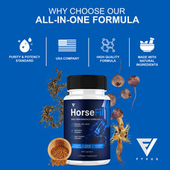Horsefil Male Capsules, Horse fil Support Supplement (60 Capsules)