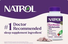 Natrol Melatonin 5 mg, 250 Tablets, Fast Dissolve Tablets, Melatonin