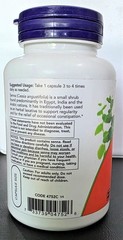 NOW Senna Leaves 470 mg, 100 Veg Capsules -best by 06/2027