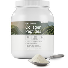 Grass-Fed Collagen Peptides Powder Hydrolyzed Type I III Hair Skin Joint 32oz