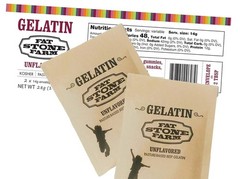 Kosher Beef Gelatin Powder – Single Serve ½ oz Portions, 12g Protein