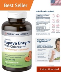 Papaya Enzyme with Chlorophyll – 600 Chewable Tablets for Digestive Wellness