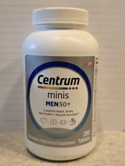 Centrum Minis for Men 50 + Multivitamin & Multimineral, 280 Tablets Exp 07/2026