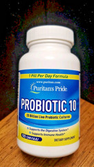 Puritan’s Pride Probiotic 10 with Vitamin D to Support Immune Function 120 Count
